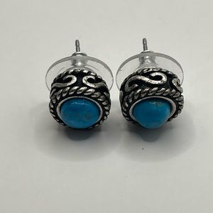 Turquoise Style Stud Earrings